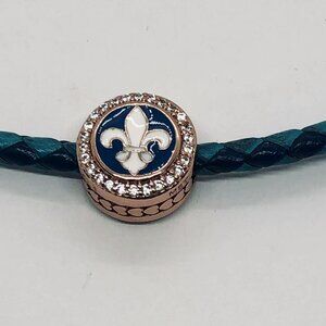✨✨Pandora New Orleans Louisiana Exclusive Fleu De Lis Logo Rose Gold Charm